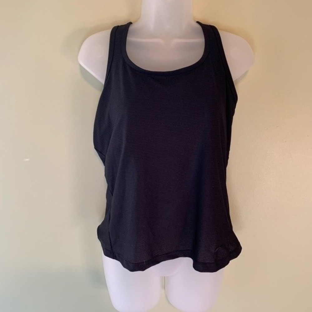 Nike Fit Dry Mesh Black Racerback Tank, Size XL